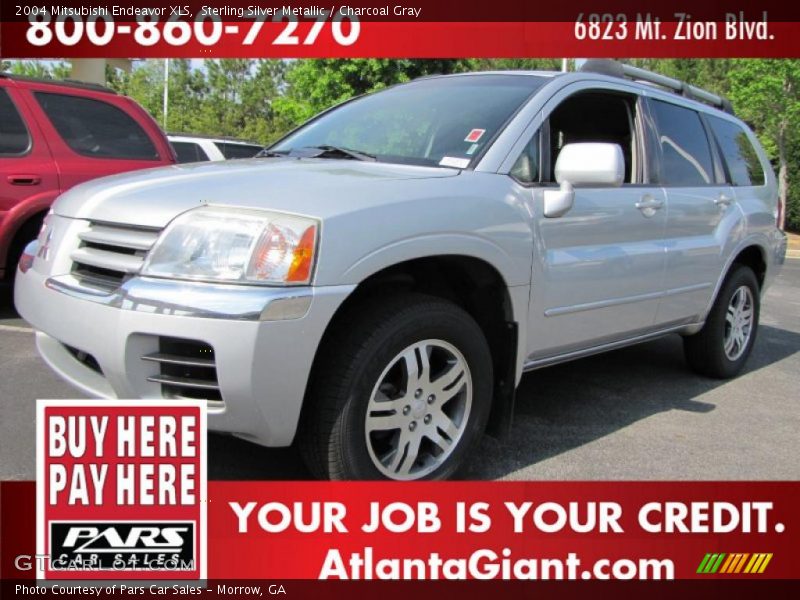 Sterling Silver Metallic / Charcoal Gray 2004 Mitsubishi Endeavor XLS