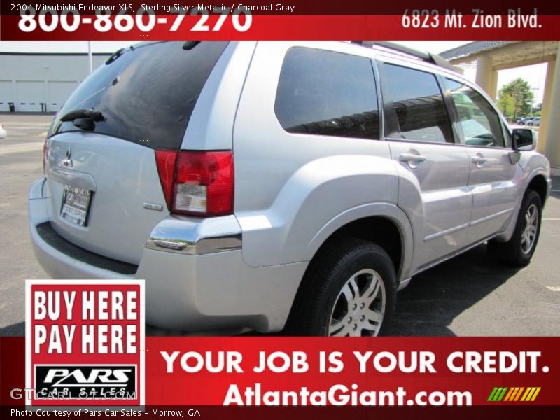 Sterling Silver Metallic / Charcoal Gray 2004 Mitsubishi Endeavor XLS
