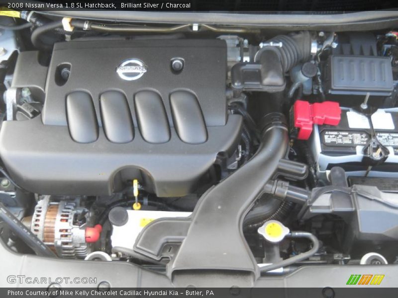 Brilliant Silver / Charcoal 2008 Nissan Versa 1.8 SL Hatchback