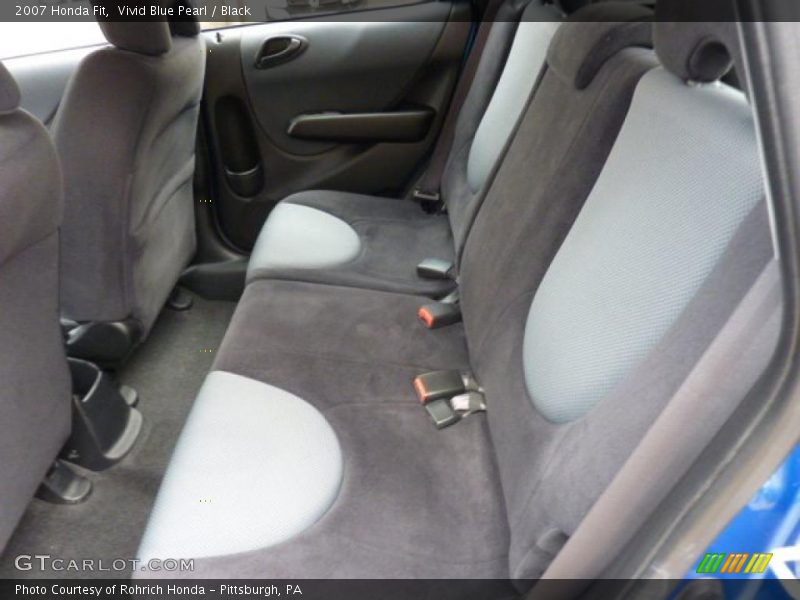 Vivid Blue Pearl / Black 2007 Honda Fit