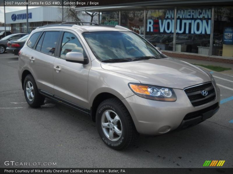 Golden Beige / Beige 2007 Hyundai Santa Fe GLS 4WD