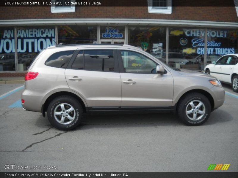 Golden Beige / Beige 2007 Hyundai Santa Fe GLS 4WD