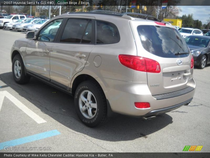 Golden Beige / Beige 2007 Hyundai Santa Fe GLS 4WD