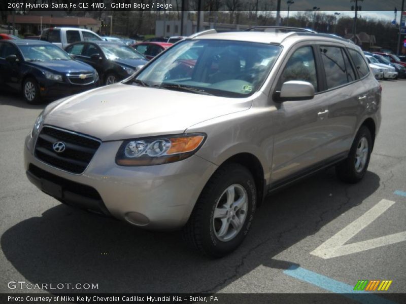 Golden Beige / Beige 2007 Hyundai Santa Fe GLS 4WD