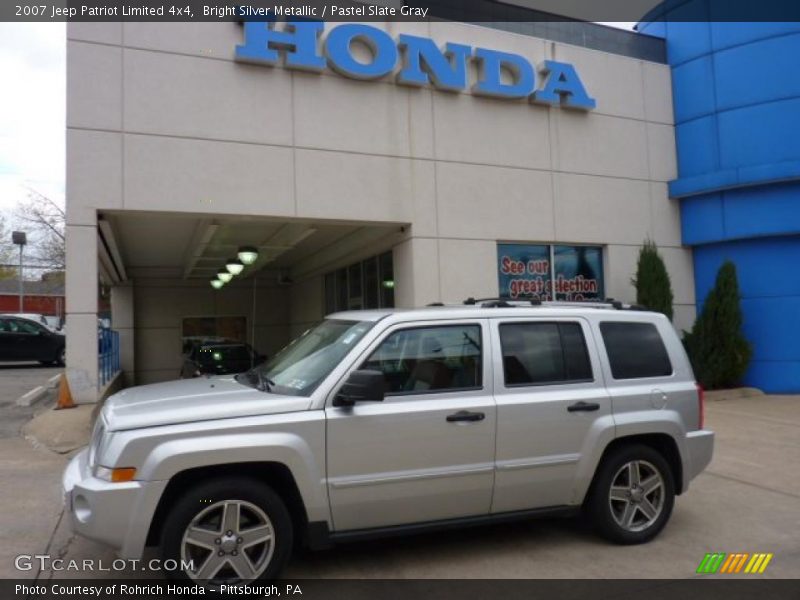 Bright Silver Metallic / Pastel Slate Gray 2007 Jeep Patriot Limited 4x4