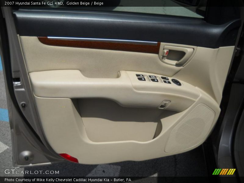 Golden Beige / Beige 2007 Hyundai Santa Fe GLS 4WD