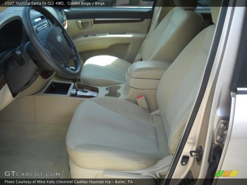 Golden Beige / Beige 2007 Hyundai Santa Fe GLS 4WD