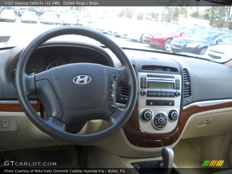 Golden Beige / Beige 2007 Hyundai Santa Fe GLS 4WD