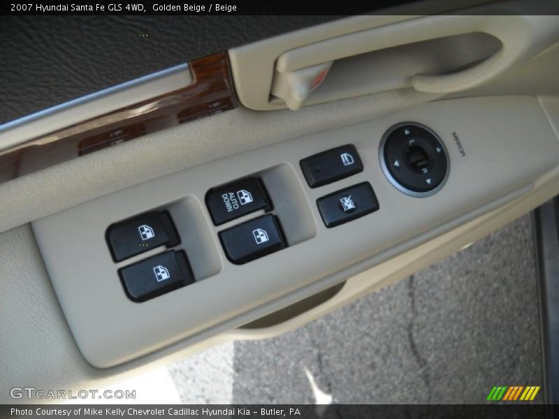 Golden Beige / Beige 2007 Hyundai Santa Fe GLS 4WD