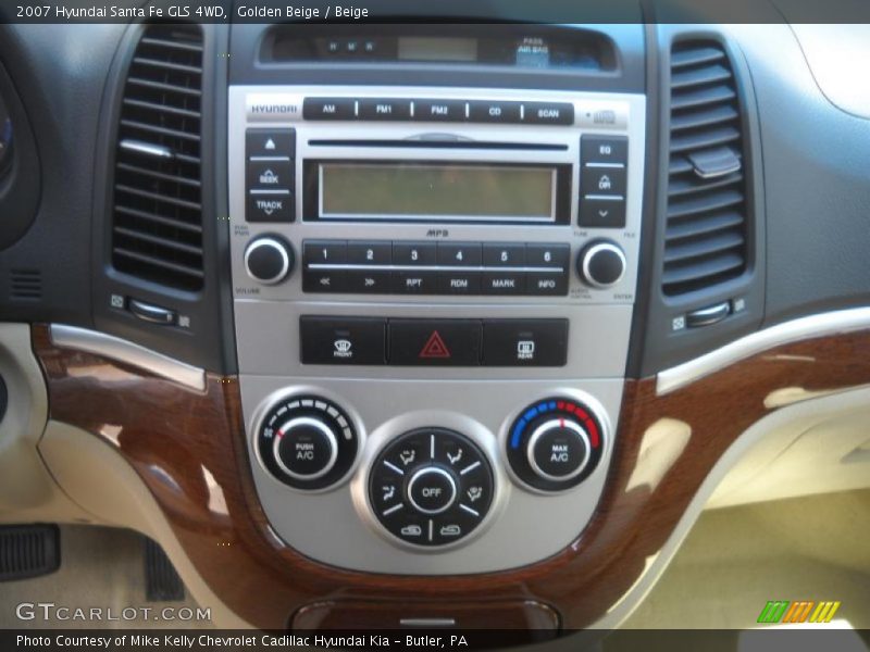 Golden Beige / Beige 2007 Hyundai Santa Fe GLS 4WD