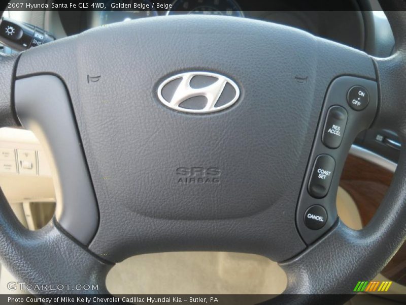 Golden Beige / Beige 2007 Hyundai Santa Fe GLS 4WD
