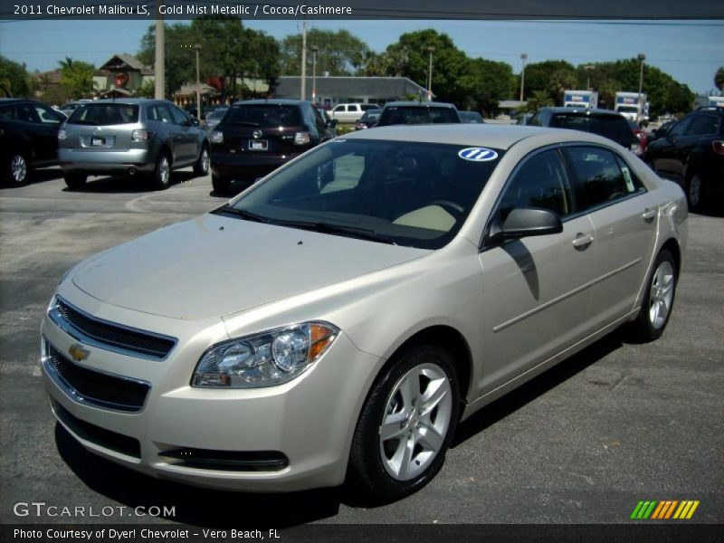 Gold Mist Metallic / Cocoa/Cashmere 2011 Chevrolet Malibu LS