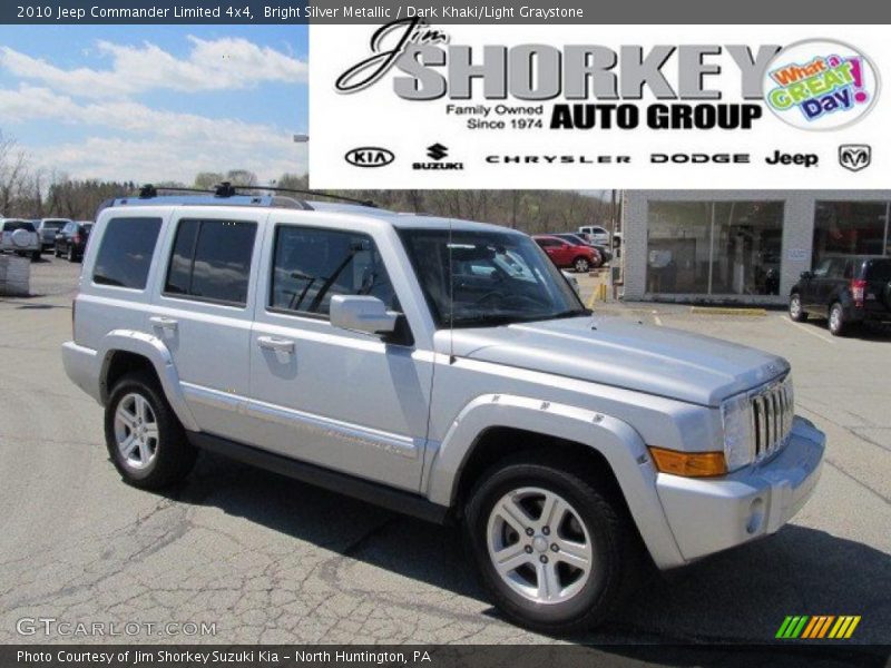 Bright Silver Metallic / Dark Khaki/Light Graystone 2010 Jeep Commander Limited 4x4