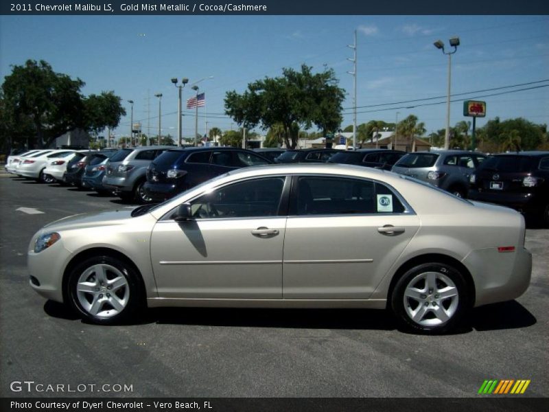 Gold Mist Metallic / Cocoa/Cashmere 2011 Chevrolet Malibu LS