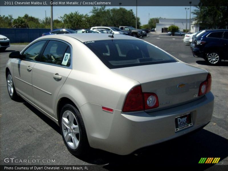 Gold Mist Metallic / Cocoa/Cashmere 2011 Chevrolet Malibu LS