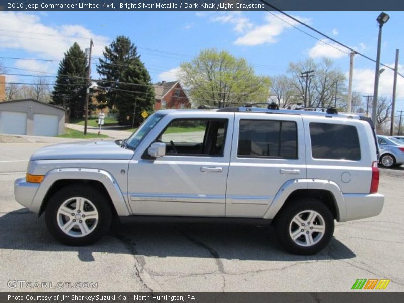 Bright Silver Metallic / Dark Khaki/Light Graystone 2010 Jeep Commander Limited 4x4