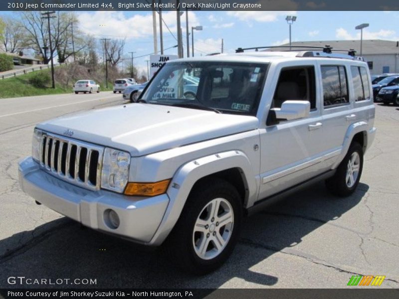 Bright Silver Metallic / Dark Khaki/Light Graystone 2010 Jeep Commander Limited 4x4