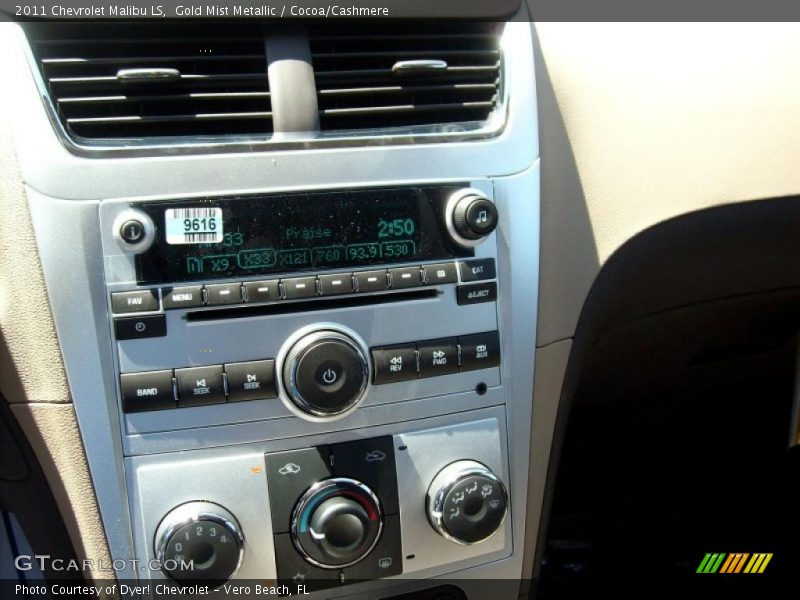 Gold Mist Metallic / Cocoa/Cashmere 2011 Chevrolet Malibu LS