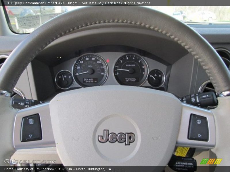 Bright Silver Metallic / Dark Khaki/Light Graystone 2010 Jeep Commander Limited 4x4