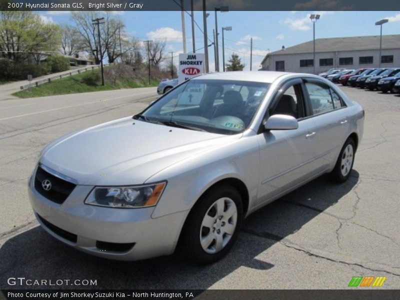 Bright Silver / Gray 2007 Hyundai Sonata GLS