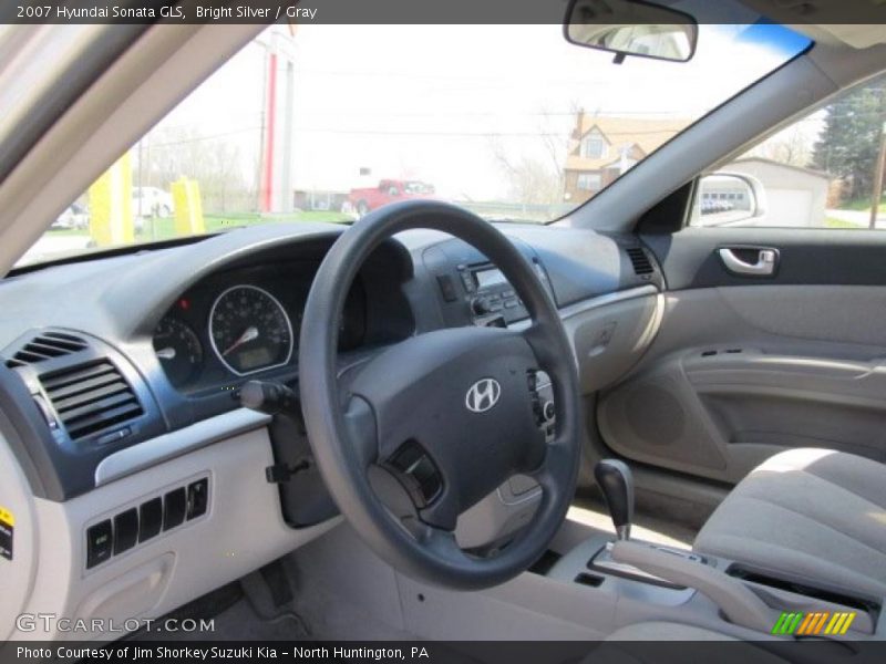 Bright Silver / Gray 2007 Hyundai Sonata GLS