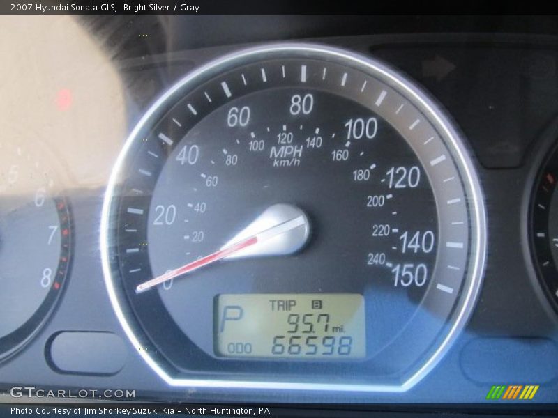 Bright Silver / Gray 2007 Hyundai Sonata GLS