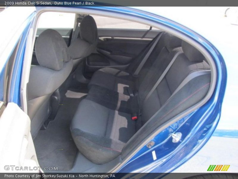 Dyno Blue Pearl / Black 2009 Honda Civic Si Sedan