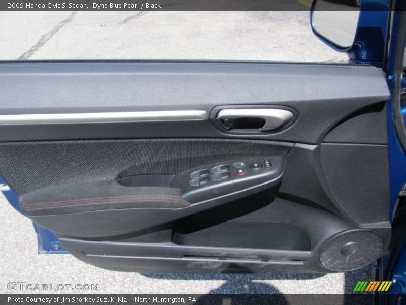 Dyno Blue Pearl / Black 2009 Honda Civic Si Sedan