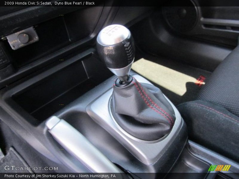 Dyno Blue Pearl / Black 2009 Honda Civic Si Sedan