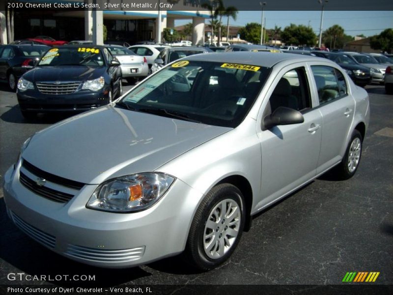 Silver Ice Metallic / Gray 2010 Chevrolet Cobalt LS Sedan