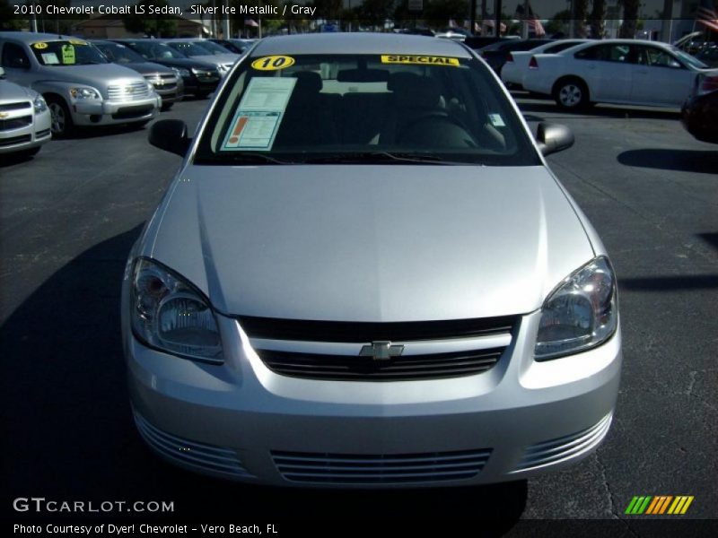 Silver Ice Metallic / Gray 2010 Chevrolet Cobalt LS Sedan