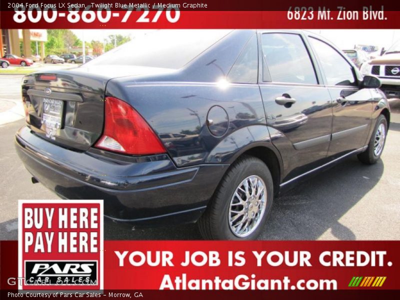 Twilight Blue Metallic / Medium Graphite 2004 Ford Focus LX Sedan