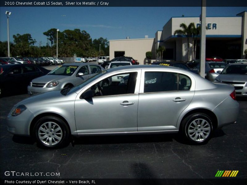 Silver Ice Metallic / Gray 2010 Chevrolet Cobalt LS Sedan