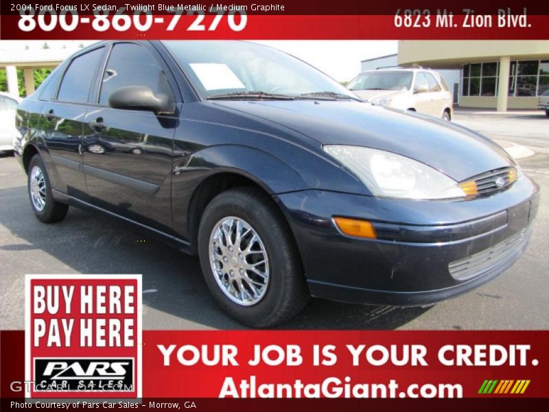 Twilight Blue Metallic / Medium Graphite 2004 Ford Focus LX Sedan