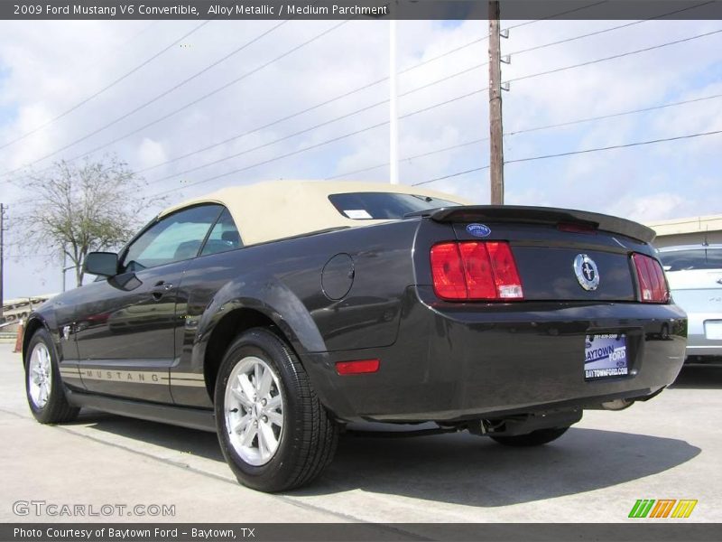 Alloy Metallic / Medium Parchment 2009 Ford Mustang V6 Convertible