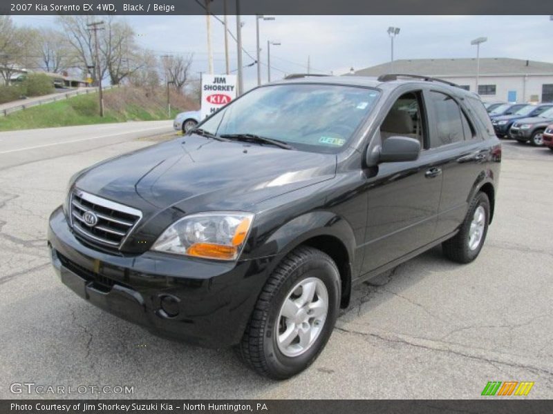 Black / Beige 2007 Kia Sorento EX 4WD
