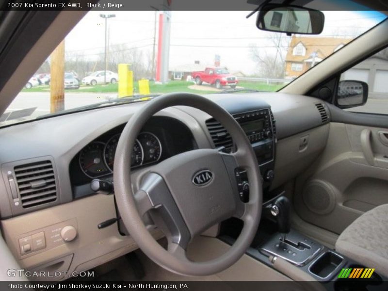 Black / Beige 2007 Kia Sorento EX 4WD
