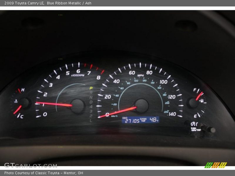 Blue Ribbon Metallic / Ash 2009 Toyota Camry LE