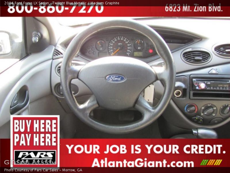 Twilight Blue Metallic / Medium Graphite 2004 Ford Focus LX Sedan
