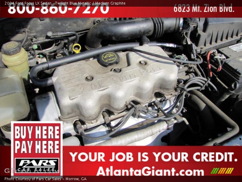 Twilight Blue Metallic / Medium Graphite 2004 Ford Focus LX Sedan