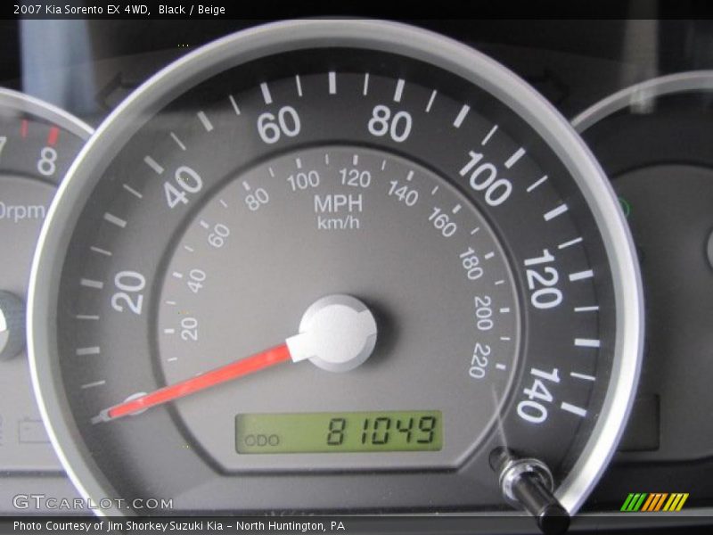 Black / Beige 2007 Kia Sorento EX 4WD