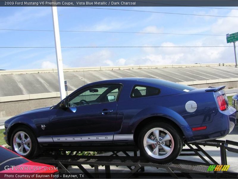 Vista Blue Metallic / Dark Charcoal 2009 Ford Mustang V6 Premium Coupe