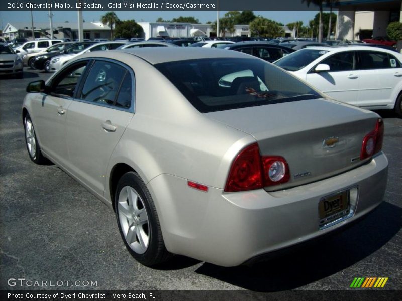 Gold Mist Metallic / Cocoa/Cashmere 2010 Chevrolet Malibu LS Sedan