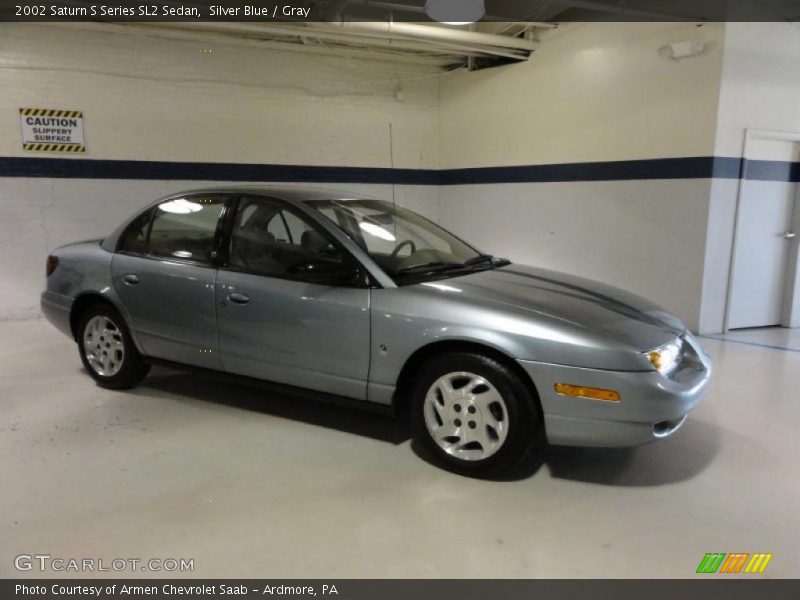 Silver Blue / Gray 2002 Saturn S Series SL2 Sedan