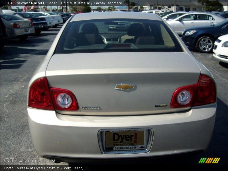 Gold Mist Metallic / Cocoa/Cashmere 2010 Chevrolet Malibu LS Sedan