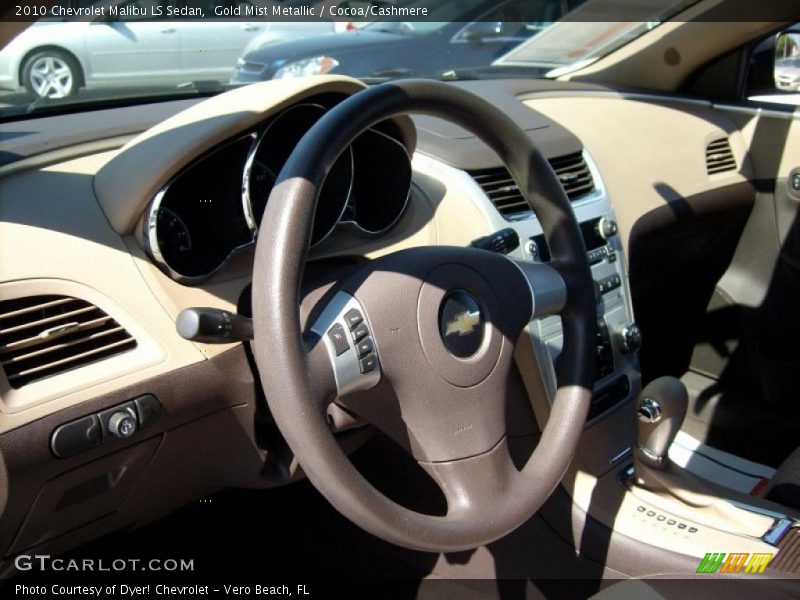 Gold Mist Metallic / Cocoa/Cashmere 2010 Chevrolet Malibu LS Sedan