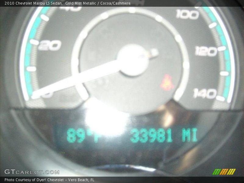 Gold Mist Metallic / Cocoa/Cashmere 2010 Chevrolet Malibu LS Sedan