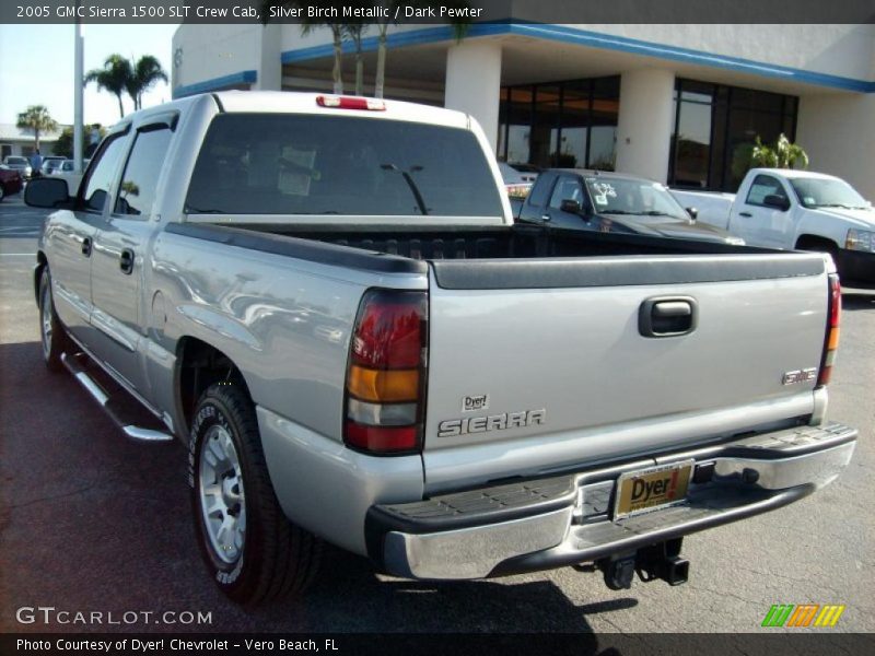 Silver Birch Metallic / Dark Pewter 2005 GMC Sierra 1500 SLT Crew Cab