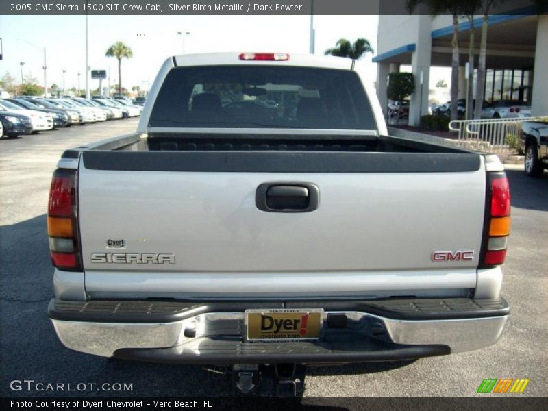 Silver Birch Metallic / Dark Pewter 2005 GMC Sierra 1500 SLT Crew Cab