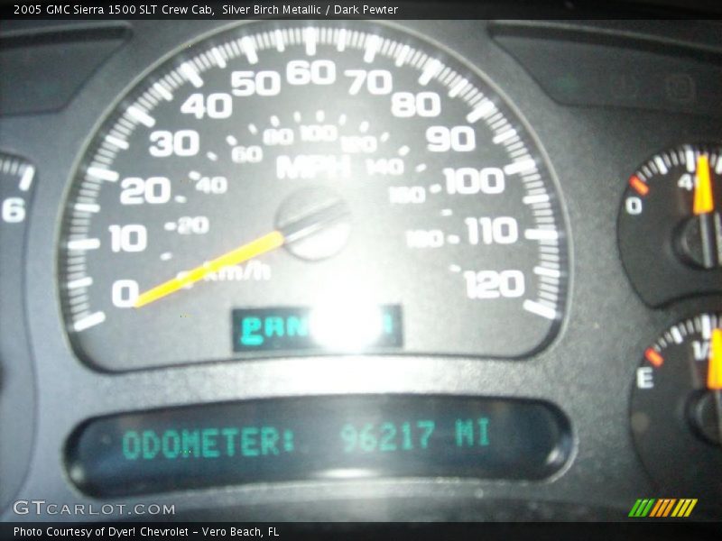 Silver Birch Metallic / Dark Pewter 2005 GMC Sierra 1500 SLT Crew Cab